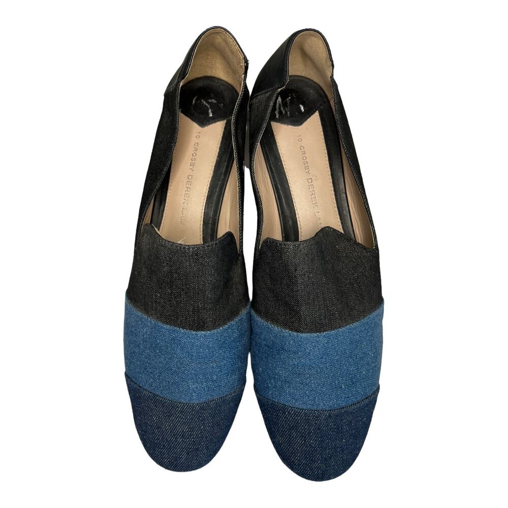 10 Crosby Derek Lam Denim Lex Loafer Flats 8.5 - Picture 3 of 7